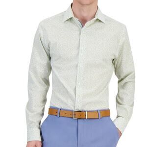 Bar III Men's Slim Fit Floral Print Button Down Dress Shirt Size S $70